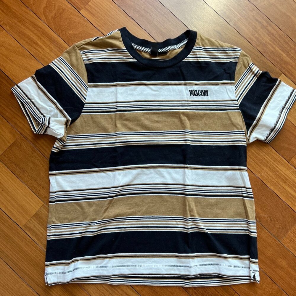Volcolm stripped T-shirt